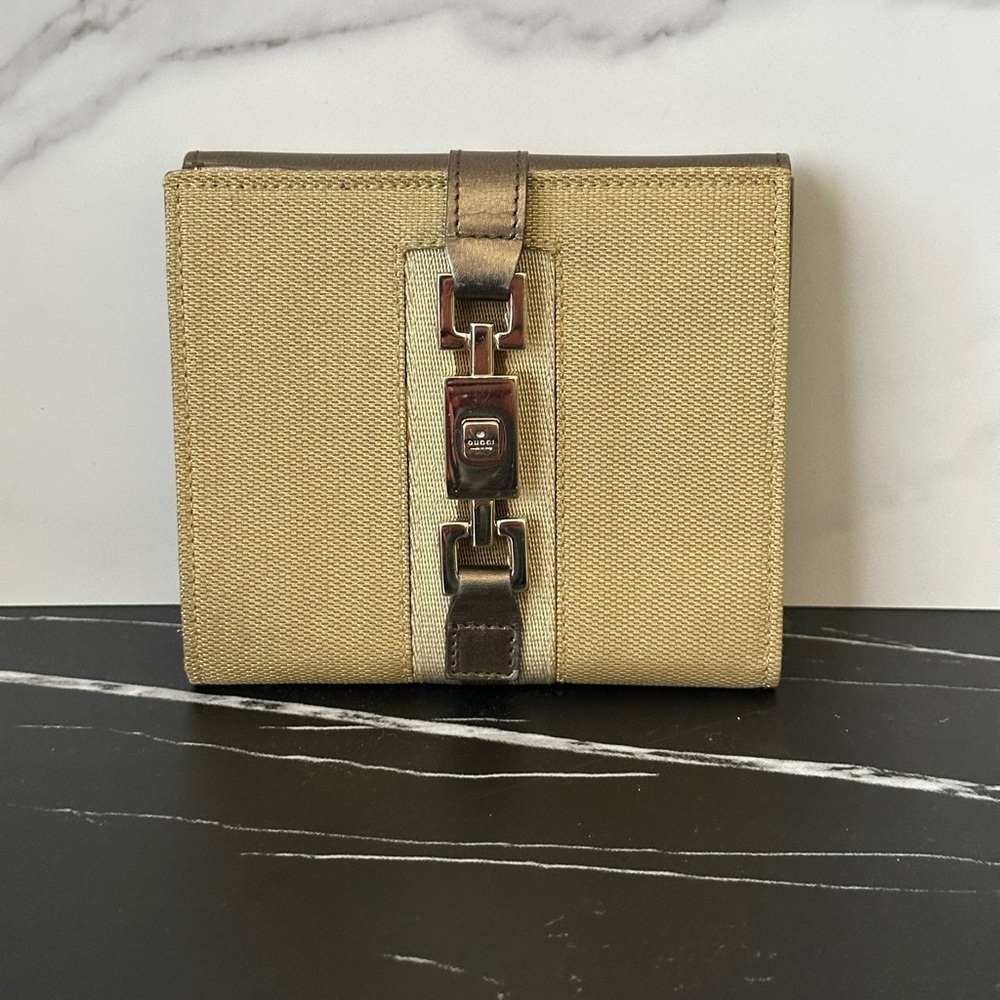 💎AUTHENTIC GUCCI LARGE JACKIE PISTON WALLET💎PRISTINE CONDITION 💎